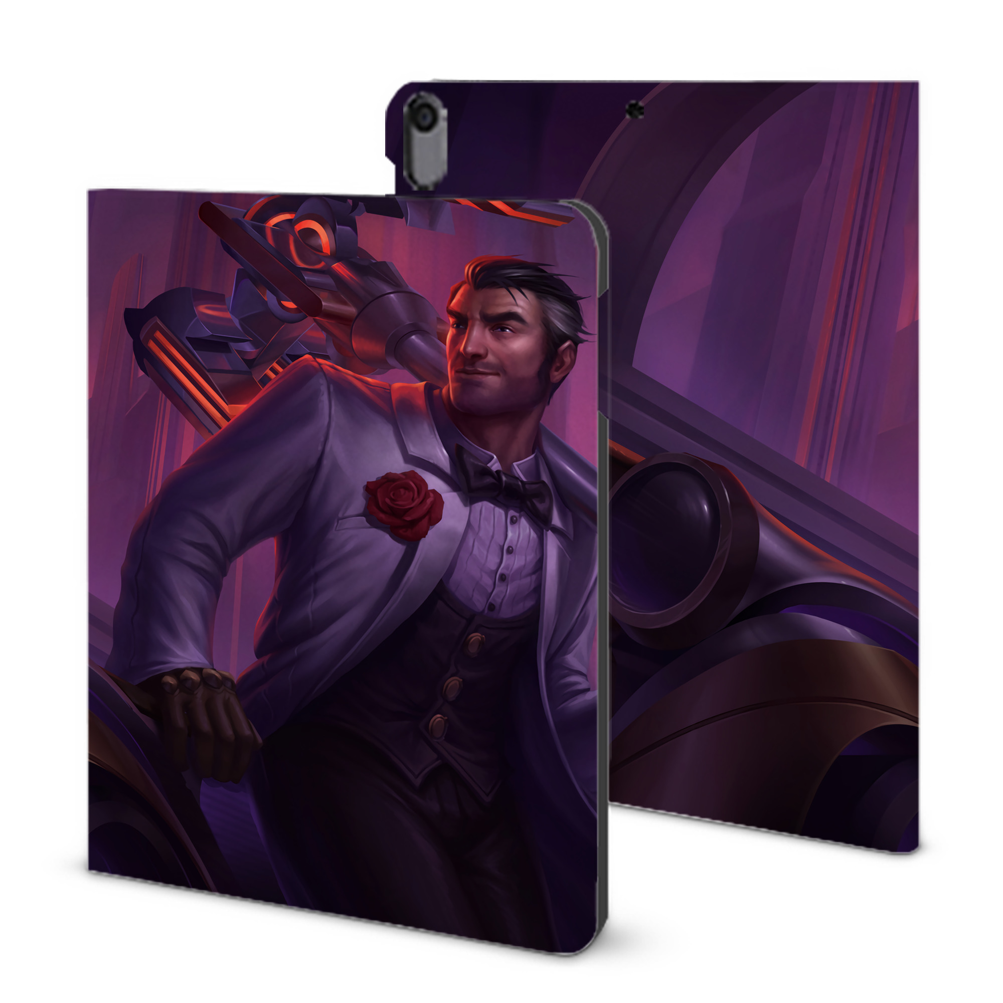 （画像用） リーグ・オブ・レジェンド League of Legends LOL IPad ケース ブック型 PUレザー TPU 耐衝撃 軽量 薄型 ペン収納なし 全面保護 IPad 各モデル対応